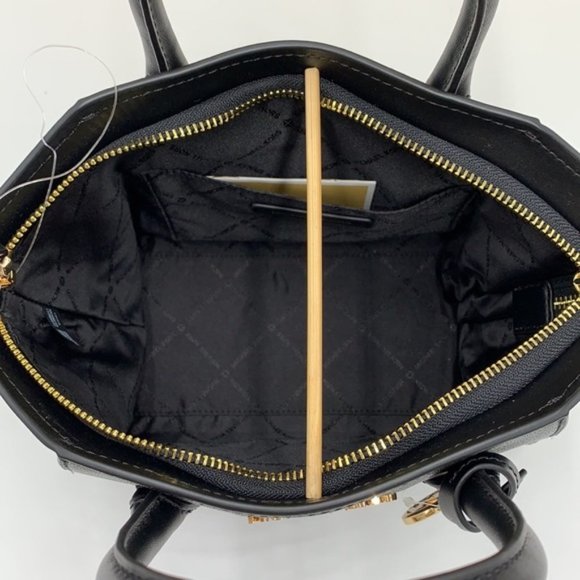 Michael Kors Avril Small Leather Top-Zip Satchel Black color - Picture 9 of 16